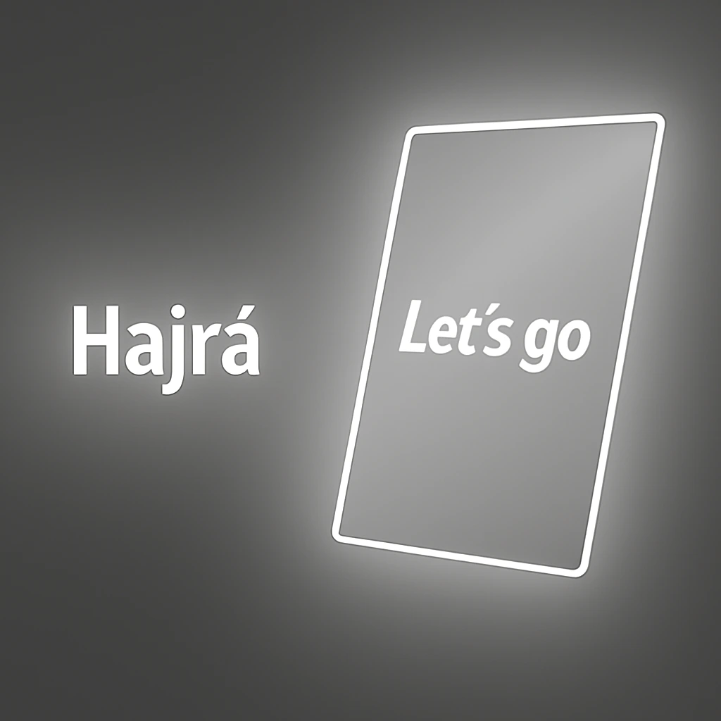 Hajra! - let's go!