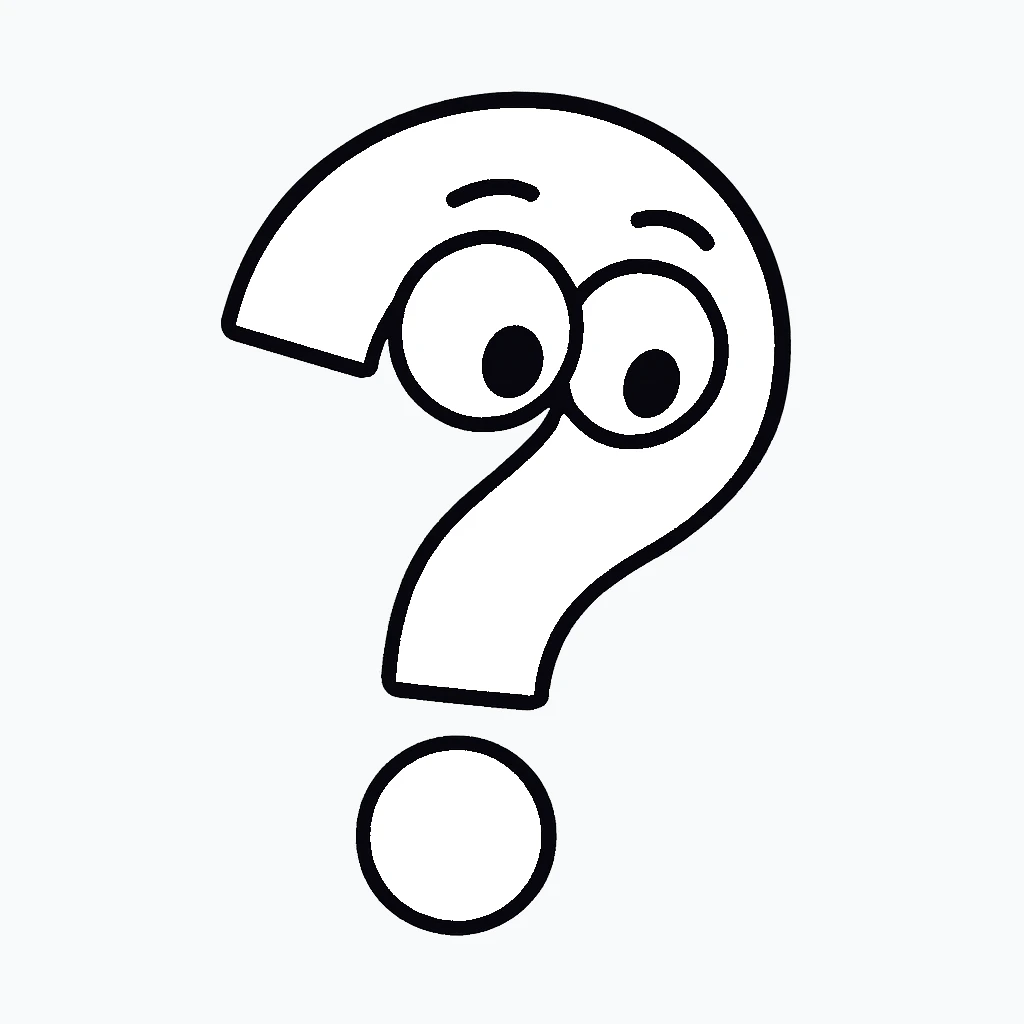 questionmark looking down